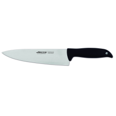 Cuchillo de cocinero Arcos Menorca 145800 de acero inoxidable Nitrum y mango de polipropileno con hoja de 20 cm en blíster
