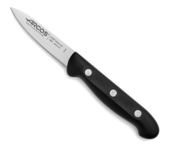 Couteau Mondador Arcos Maitre 150200 acier inoxydable Nitrum et mango couteau polypropylène avec lame de 8 cm sous blister.