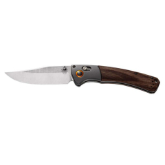 Benchmade STE-15080-2 Couteau de chasse Crooked River Axis 23,62 cm Lame à pointe clip, acier inoxydable CPM-S30V (58-60HRC) et manche en bois stabilisé profilé en aluminium anodisé