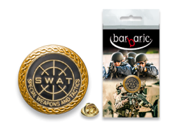 Barbarische Goldnadel. Abgeschrägte Kante. T:20mm