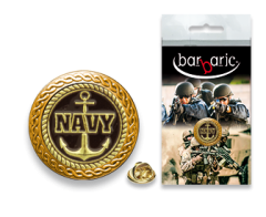 Pino de ouro bárbaro. Bordo biselado. D:20mm