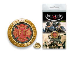 Barbarische Goldnadel. Abgeschrägte Kante. T:20mm