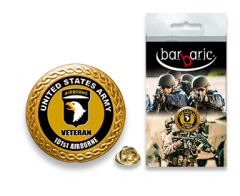 Pin Barbaric Oro. Borde Biselado. D:20mm