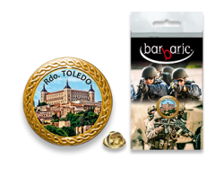 Barbarische Goldnadel. Abgeschrägte Kante. T:20mm