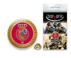 Barbarische Goldnadel. Abgeschrägte Kante. T:20mm