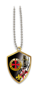 Pendentif 3d Couleur Or. Templier