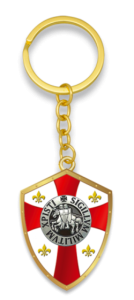 Porta-Chaves Templário de Ouro. 3d