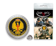 Barbarische Silbernadel. Abgeschrägte Kante.20mm