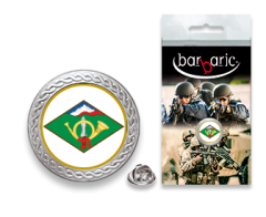 Barbarische Silbernadel. Abgeschrägte Kante.20mm