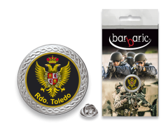 Spilla d'argento barbarica. Bordo smussato.20 mm