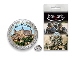 Barbarische Silbernadel. Abgeschrägte Kante.20mm