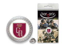 Pin Argenté Barbaric.bord Biseauté Ø20mm