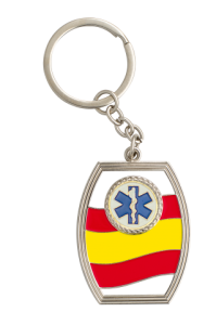 Portachiavi con bandiera spagnola