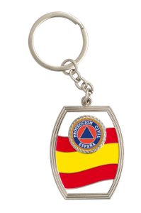 Porta-chaves com bandeira espanhola