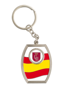 Porta-chaves com bandeira espanhola