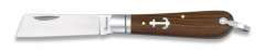 Faca Marinera Martínez Albainox com mango de madeira, chapa de aço inoxidável de 7 cm em caixa de cor 18191
