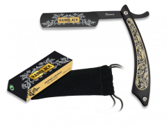 Barbera Faca Rainblack, lâmina em aço inoxidável de 13,7 cm, bainha em veludo, em caixa de apresentação