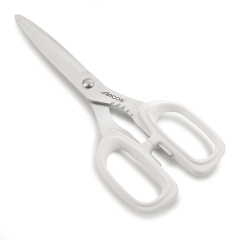 Tijera de Cocina Arcos 185324 de acero inoxidable NITRUM y mango de Polipropileno color blanco de 200 mm en blíster