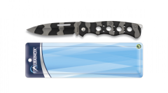 Messer Albainox mit 7,5 cm Klinge aus rostfreiem Stahl, mango Stahl, grau und schwarz