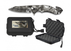 Taktisches Messer Albainox Phyton, Klinge aus 8,5 cm rostfreiem Stahl, mango ABS, mit ABS-Etui