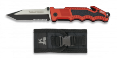 Navaja K25 Seguridad Roja / Con Funda. H