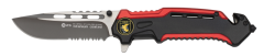 Coltello di sicurezza K25 Rosso / Nero. Con F