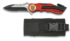 AlbainoxAlbainox Messer rot. Säge. Scheide. 6.5