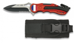 AlbainoxAlbainox Messer rot. Säge. Scheide. 6.5