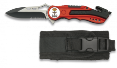 AlbainoxAlbainox Messer rot. Säge. Scheide. 6.5