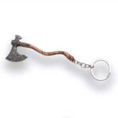 Portachiavi decorativo con ascia, ispirato a LOTR, modello smussato, ideale per i fan e i collezionisti, design compatto de 9,5 cm, stile medievale e dettagli di alto livello de