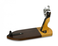 Support à jambon - Support pour jambons de gland Iii Albainox, base en bois, 3,5 cm d'épaisseur, 60 X 35 X 22 cm, poids 5 Kgs, 20073