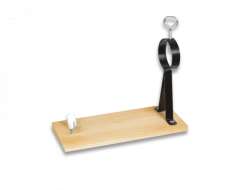 Schinkenständer - Soporte Für Prager Albainox-Schinken, Holzsockel, Größe 40 X 29 X 16 Cms, Gewicht 1,5 Kgs, 20075