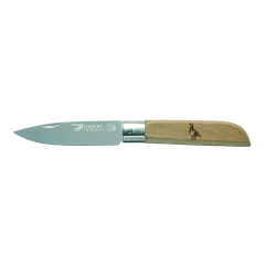 Coltello decorato con foglia di Virola 8 cm. Parabellum 2060PE