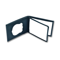 Cartera en Cuero para Mossos de color negro Parabellum 23008