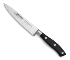 Cuchillo cocinero Arcos Riviera 233400 de Acero Nitrum, con Mango de Polioximetileno  y 15 cm de Hoja en estuche