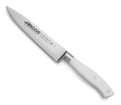Cuchillo cocinero Arcos Riviera Blanc 233424 de Acero Nitrum, con Mango de Polioximetileno y hoja de 15 cm en estuche