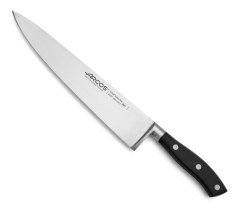Cuchillo cocinero Arcos Riviera 233700 de Acero Nitrum, con Mango de Polioximetileno  y 25 cm de Hoja en estuche