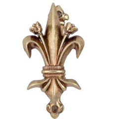 Soporte pour les armes de chasse Flor par Liz en couleur laiton de 9 cm