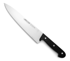 Couteau de chef Arcos Universal 280704 en acier au nitrum, avec Mango en polyoxyméthylène et lame de 25 cm dans une boîte.