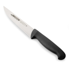 Küchenmesser Arcos Farbe - Prof  290525 Edelstahl Nitrum und mango ergonomische schwarze Polypropylenklinge und 13 cm Klinge, Vitrine
