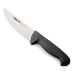 Cuchillo de carnicero Arcos Colour - Prof  291525 de acero inoxidable Nitrum y mango ergonómico de Polipropileno  de color negro y hoja de 16 cm, funda display