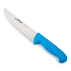 Fleischermesser Arcos Farbe - Prof  291723 Edelstahl Nitrum und mango ergonomisches Polypropylen blau und 21 cm Klinge, Vitrine