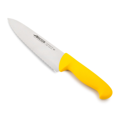 COOK'S KNIFE SERIES 2900 (200 mm) - Couteau à large lame, bord dentelé, stable et solide. Couteau polyvalent pour les professionnels et les cuisiniers amateurs.