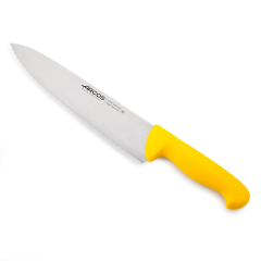 CUCHILLO COCINERO SERIE 2900 (250 MM) - Cuchillo de hoja ancha, filo dentado, estable y fuerte. Cuchillo multiusos para profesionales y cocineros aficionados.