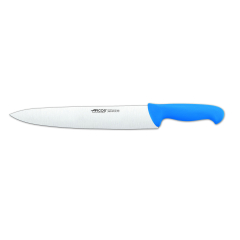Cuchillo de cocinero Arcos Colour - Prof  292323 de acero inoxidable Nitrum y mango ergonómico de Polipropileno de color azul y hoja de 30 cm, funda display