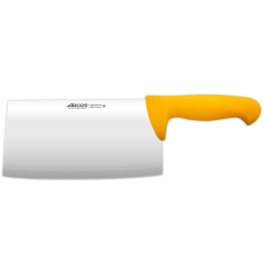 Macheta Arcos Colore - Prof 298600  acciaio inox Nitrum e mango polipropilene ergonomico foglio giallo e 21,5 cm, e 3 mm di spessore in una scatola.