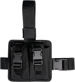 Taktische Oberschenkeltasche für zwei H&amp;K G.3-Lader aus schwarzem gepolstertem Nylon Vega Holster 2K92