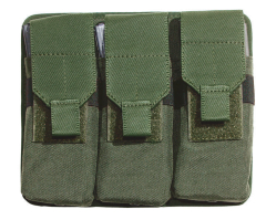 M16-AR70/90 Custodia tripla per riviste con fibbia in nylon e coperture in velcro, verde Vega Fondina 2SM14