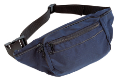 Cintura in vita in nylon/cordura con copertura elastica e supporto per il caricabatterie in blu Vega Fondina 2U91
