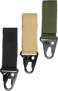 Nylon-Schlüsselring mit Krokodilhaken, verstellbarer Klettverschluss Vega Holster varios Farben 2V25